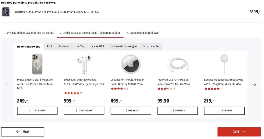 Cross-selling w sklepie internetowym
